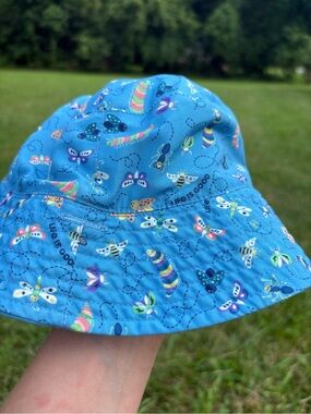 Life Is Good Kids Blue Bug & Butterfly Print Bucket Hat